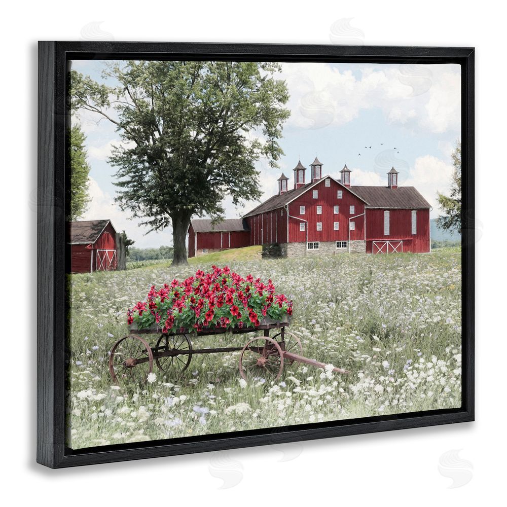 Lori Deiter Old Milton Farm Black Floating Frame Canvas Wall Art Print