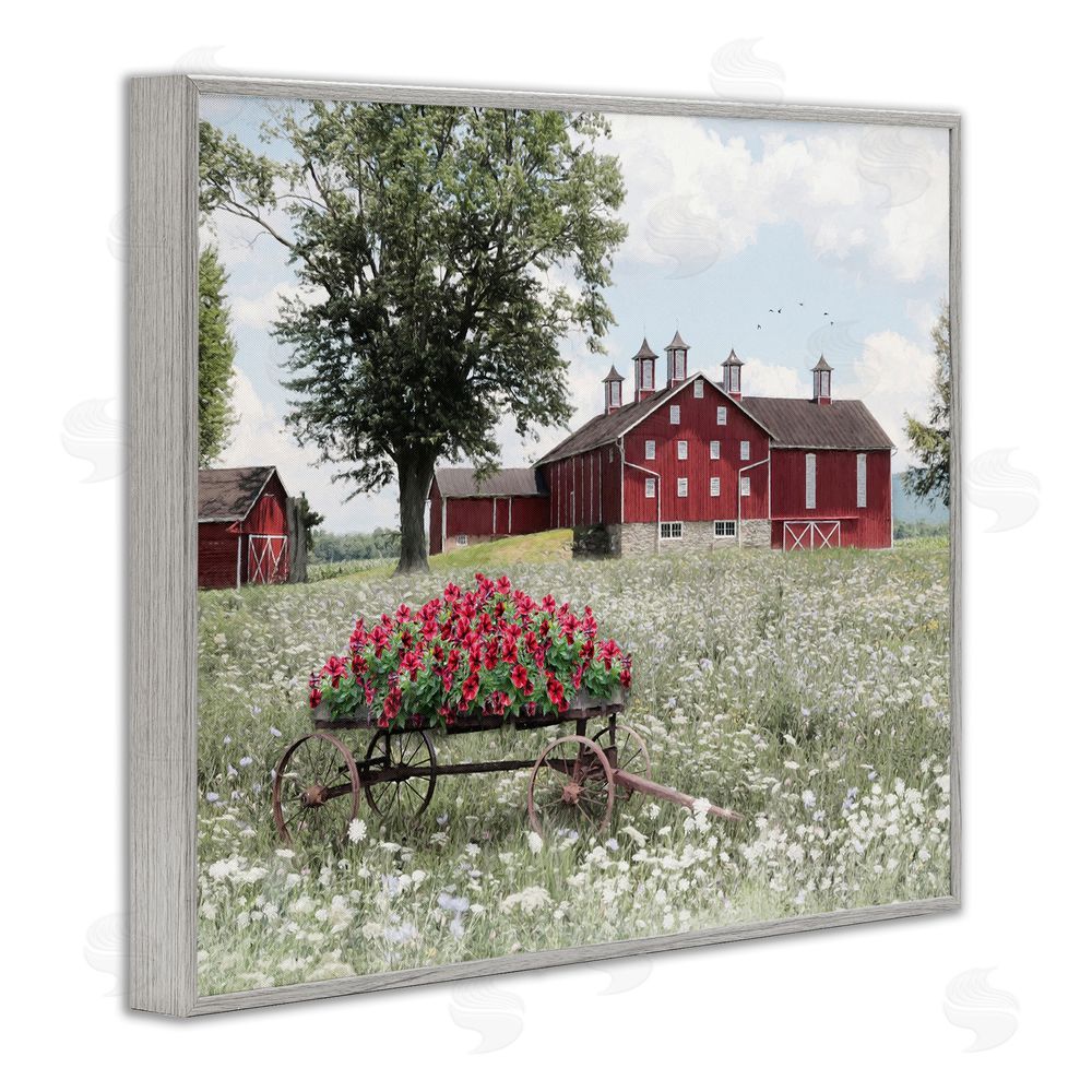 Lori Deiter Old Milton Farm Gray Framed Giclee Wall Art Print