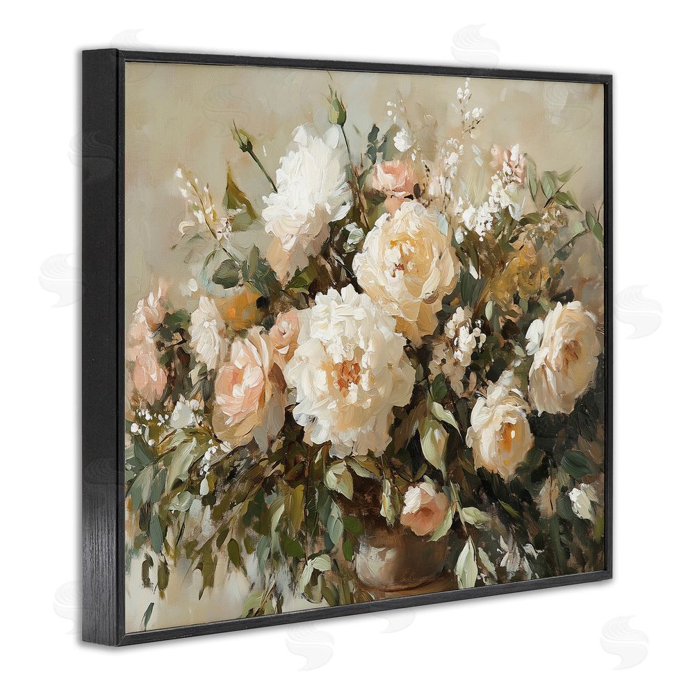 Heidi Kuntz Secret Garden Arrangement Black Framed Giclee Wall Art Print