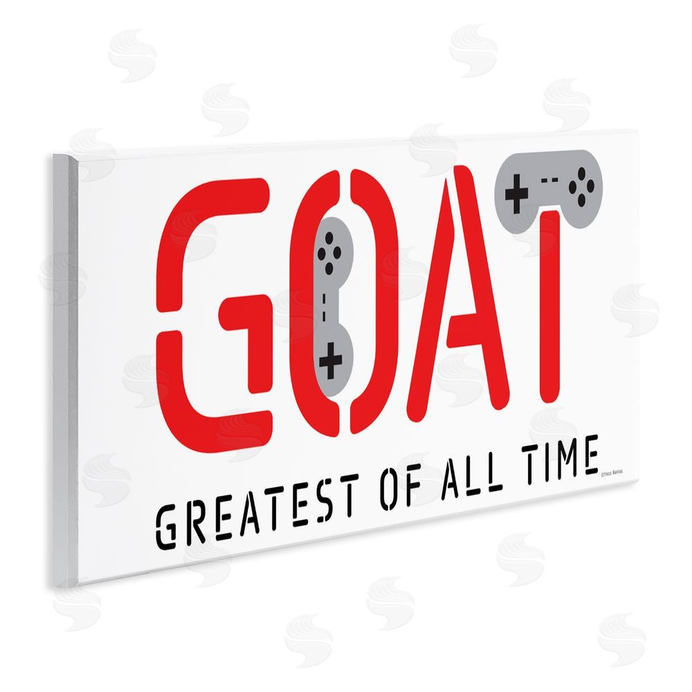 Yass Naffas Designs The GOAT Gamer Wall Plaque Art Print