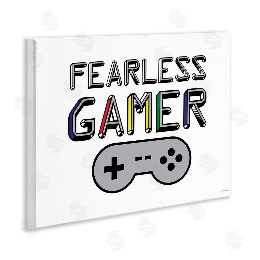 Yass Naffas Designs Fearless Gamer Retro Wall Plaque Art Print