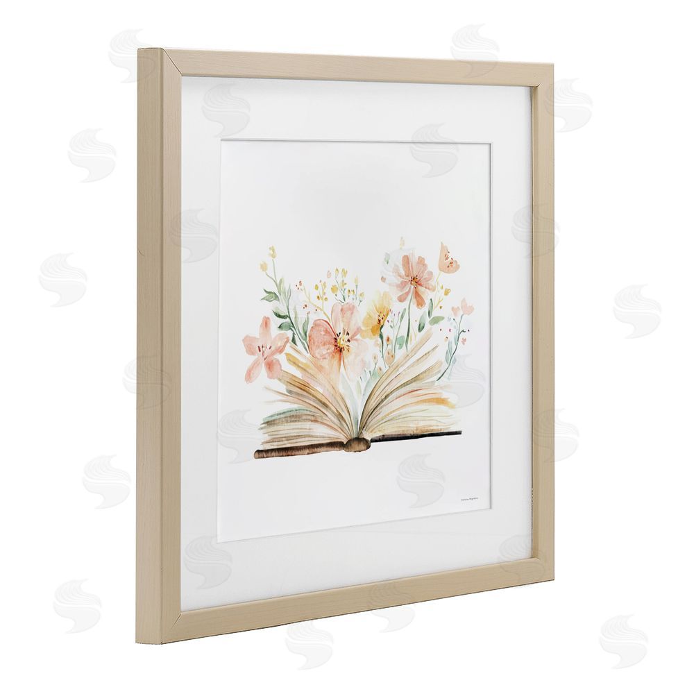 Svetlana Aleynikova Floral Flourishing Words Birch Framed Print Under Glass Wall Art