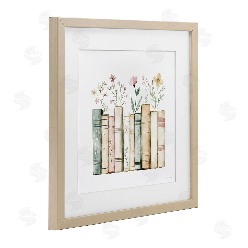 Svetlana Aleynikova Floral Stories Library Birch Framed Print Under Glass Wall Art