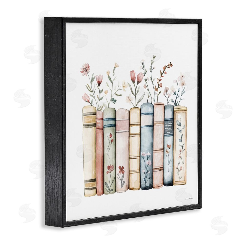 Svetlana Aleynikova Words That Blossom Black Framed Giclee Wall Art Print