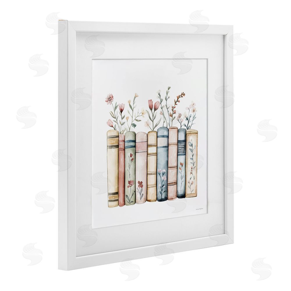 Svetlana Aleynikova Words That Blossom White Framed Print Under Glass Wall Art