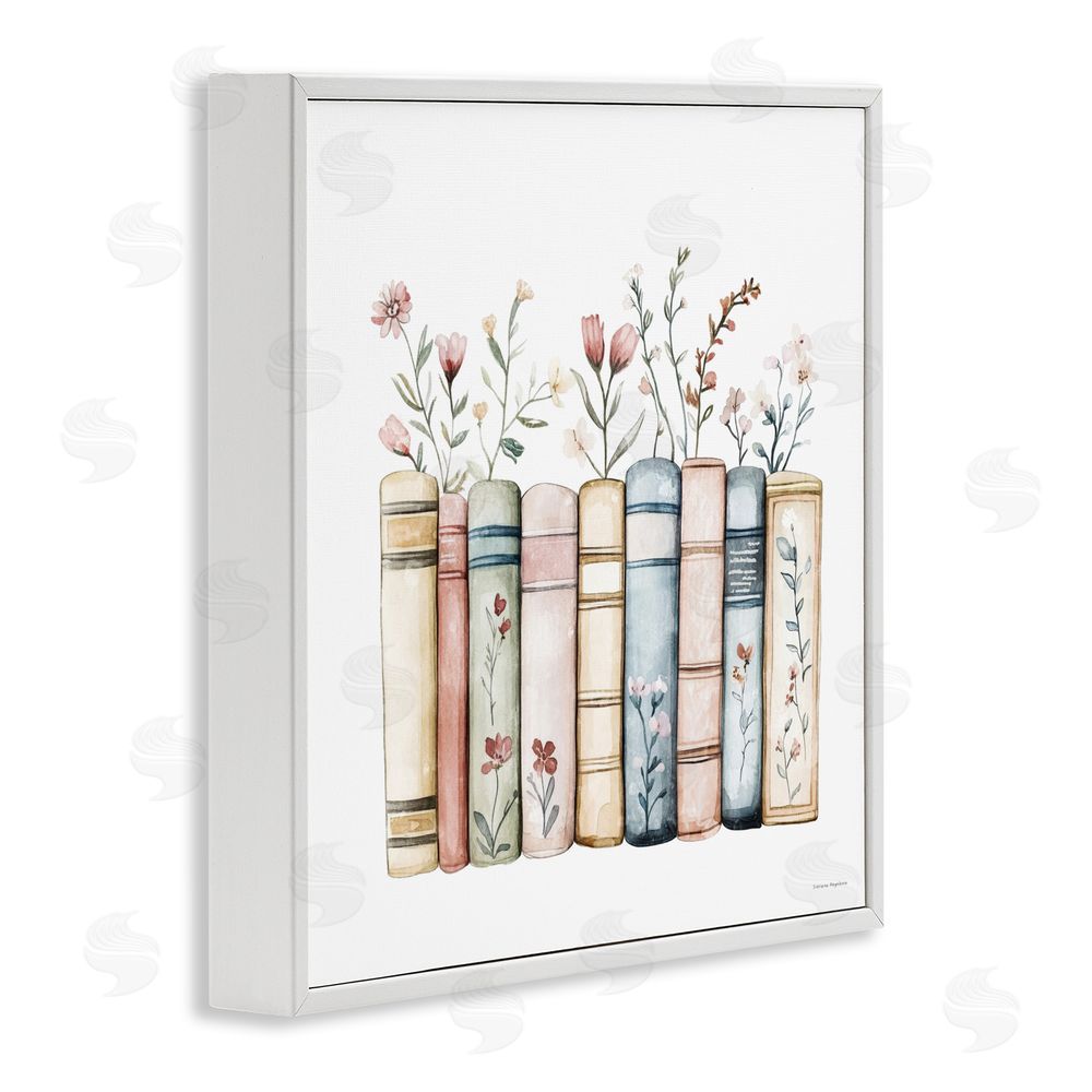 Svetlana Aleynikova Words That Blossom White Framed Giclee Wall Art Print