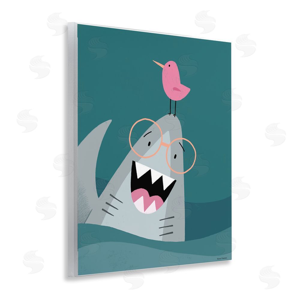 Rachel Nieman The Friendliest Shark Wall Plaque Art Print