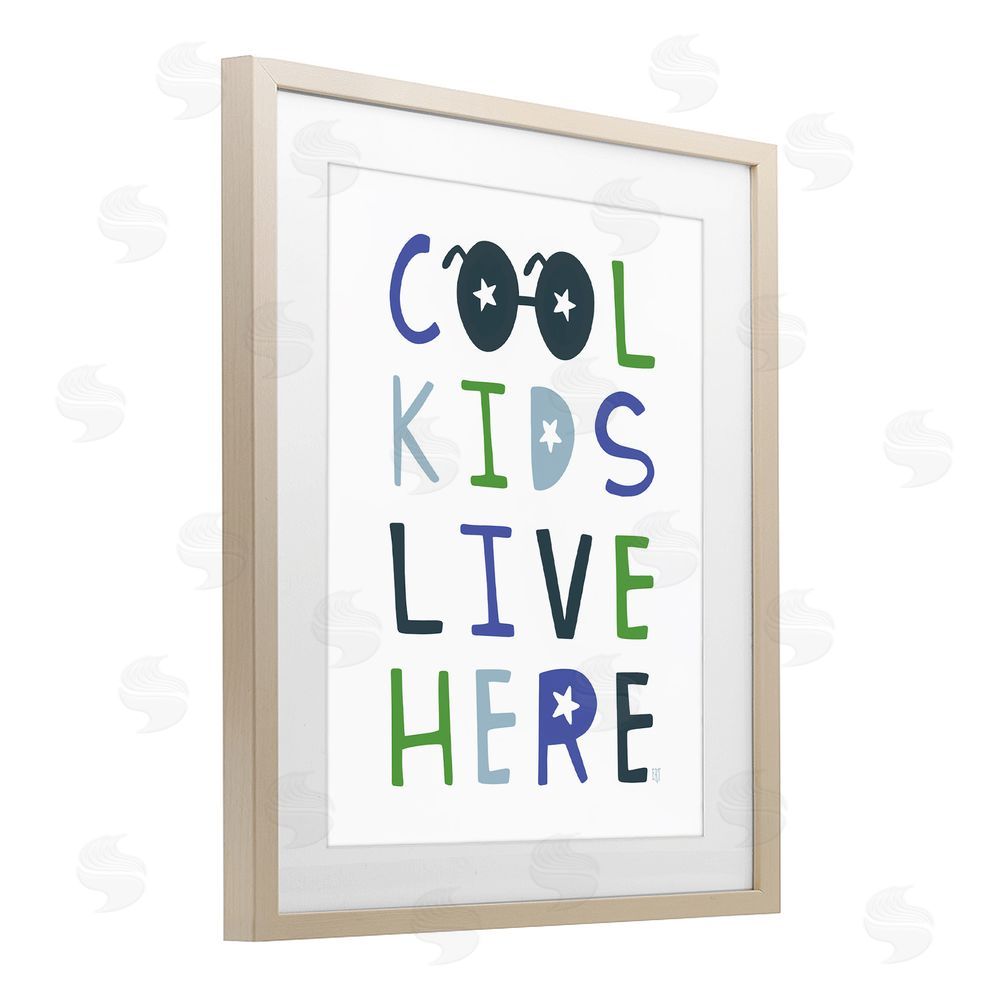 Elizabeth Tyndall Cool Kids Live Here Birch Framed Print Under Glass Wall Art