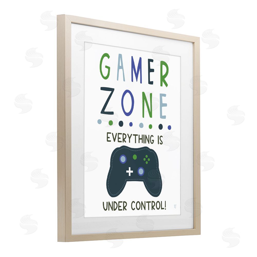 Elizabeth Tyndall Everything Under Control Gamer Zone Birch Framed Print Under Glass Wall Art