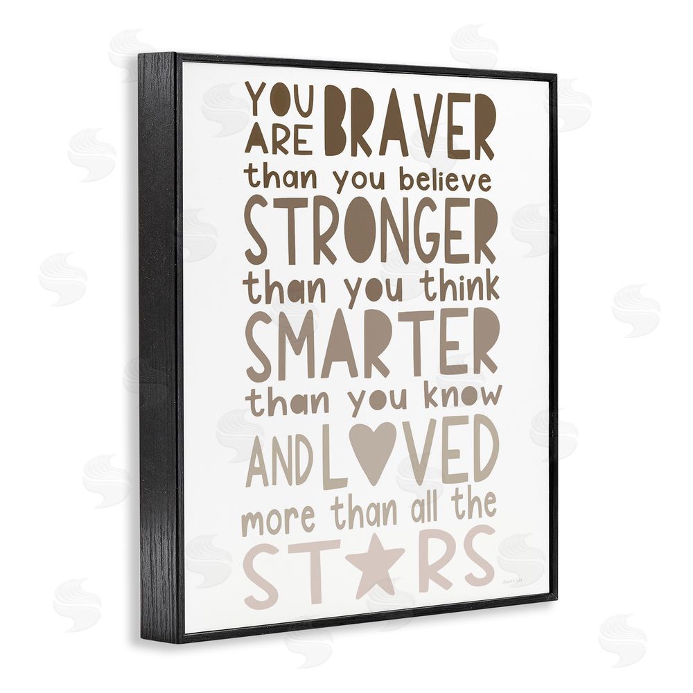 Elizabeth Tyndall Loved More Than The Stars Black Framed Giclee Wall Art Print