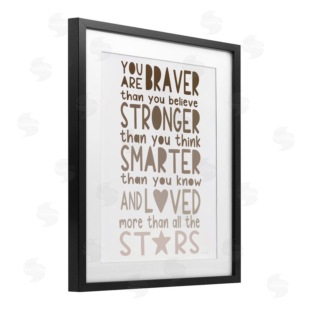Elizabeth Tyndall Loved More Than The Stars Black Framed Print Under Glass Wall Art