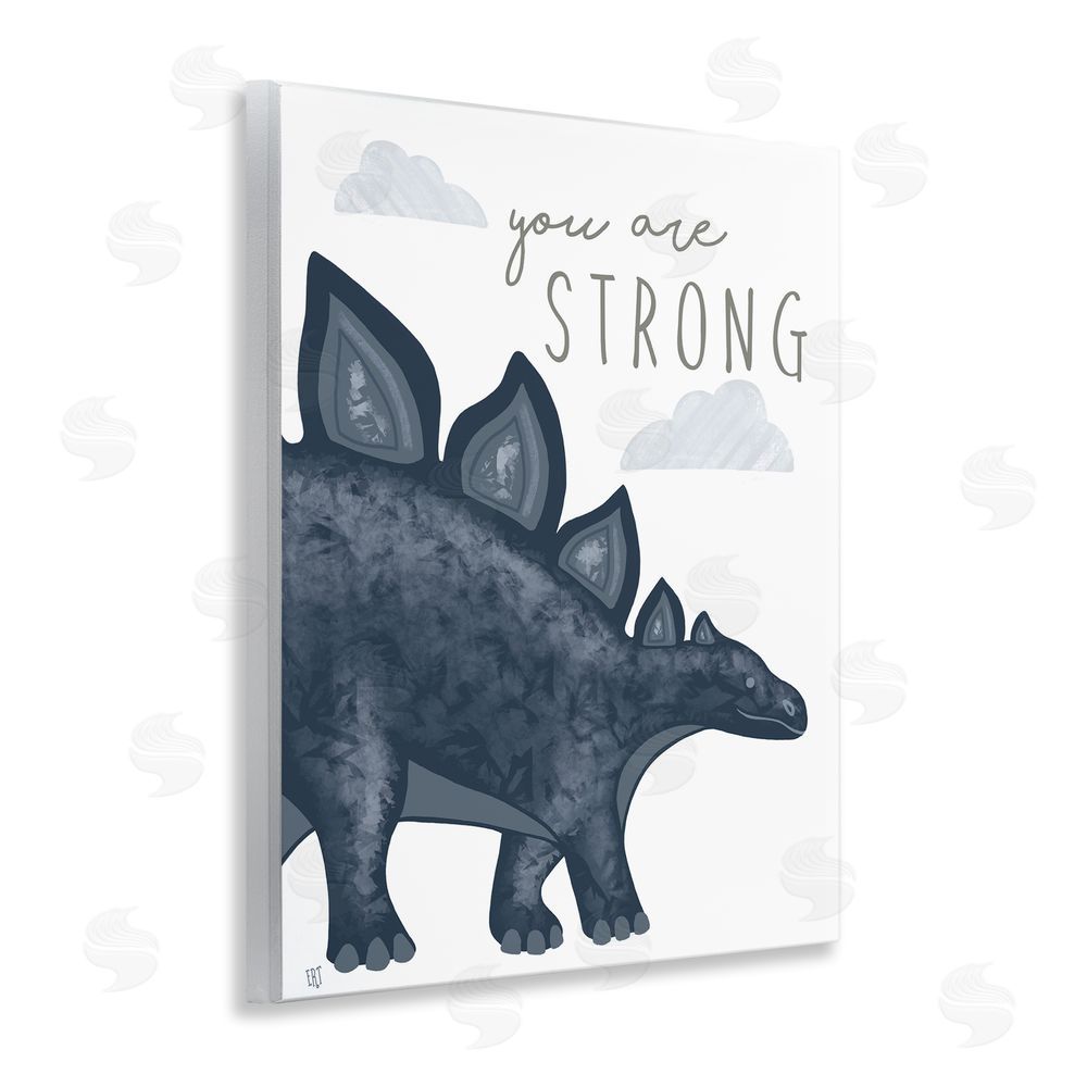 Elizabeth Tyndall You Are Strong Dinosaur Wall Plaque Art Print