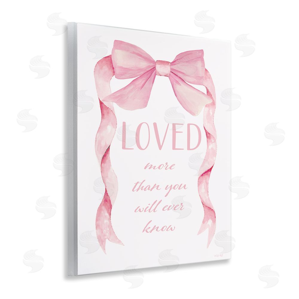 Cindy Jacobs Loved More Sentiment Pink Ribbon Wall Plaque Art Print