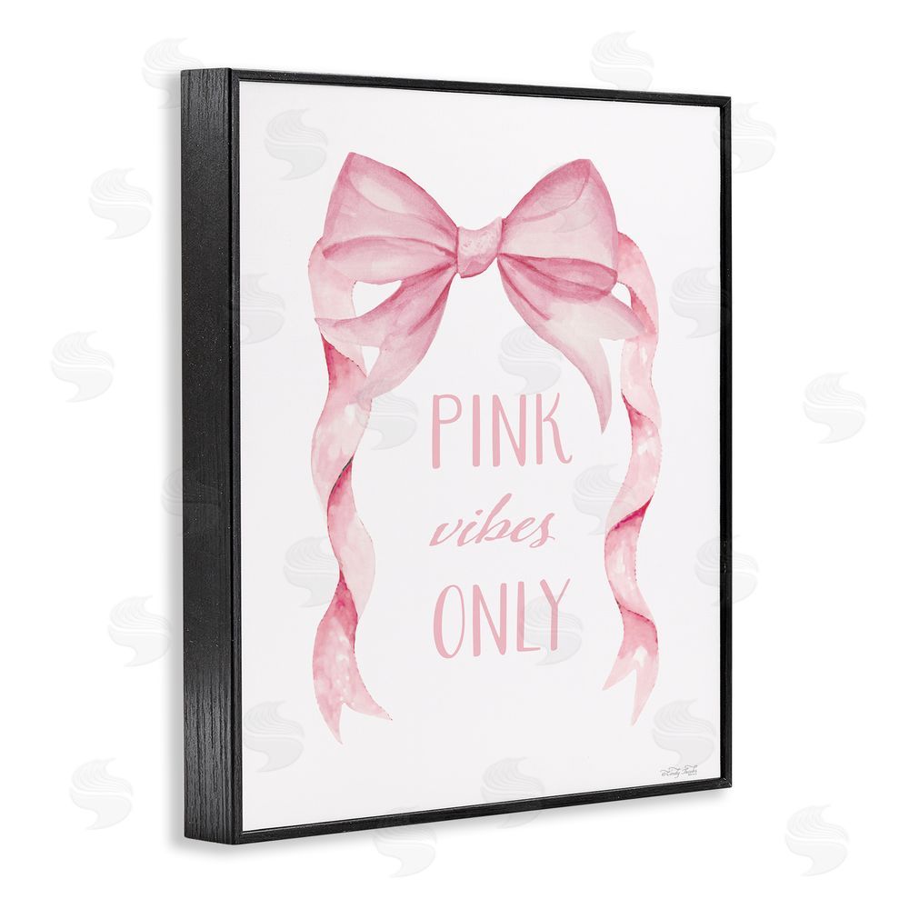 Cindy Jacobs Feminine Pink Vibes Only Black Framed Giclee Wall Art Print