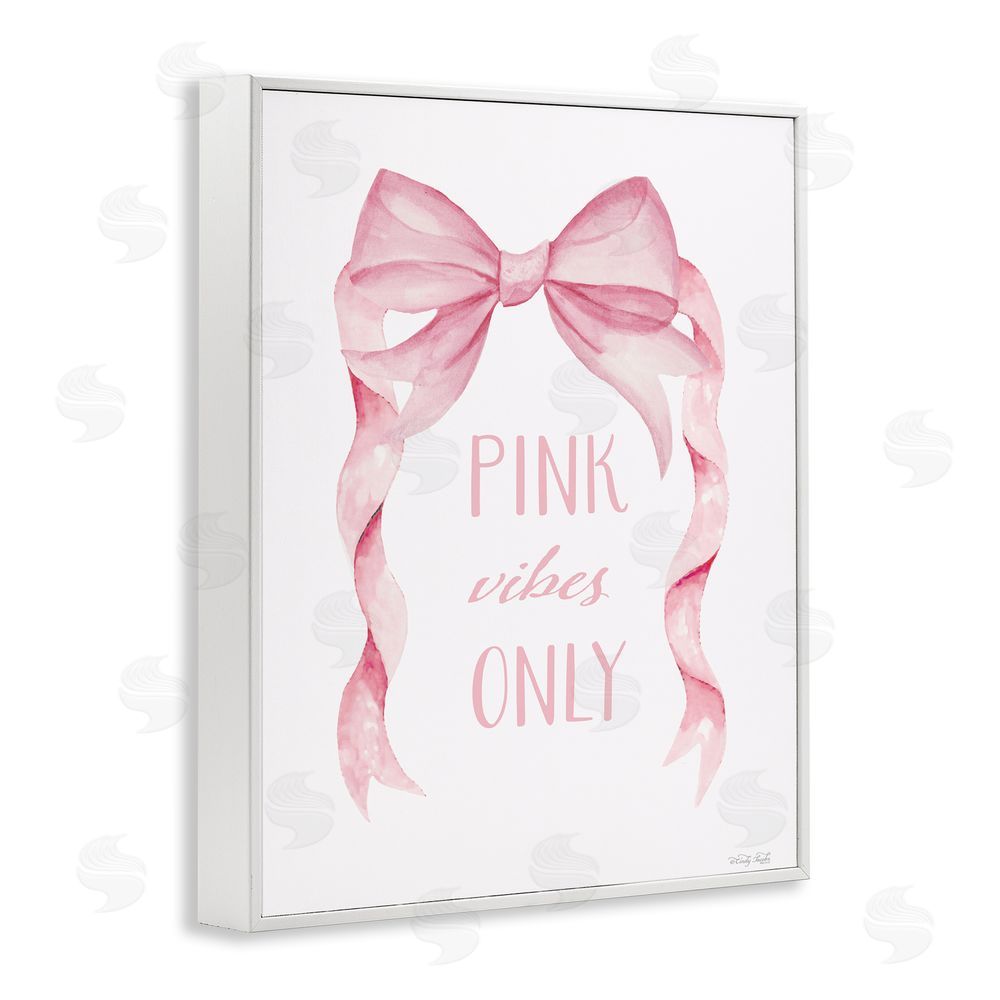 Cindy Jacobs Feminine Pink Vibes Only White Framed Giclee Wall Art Print