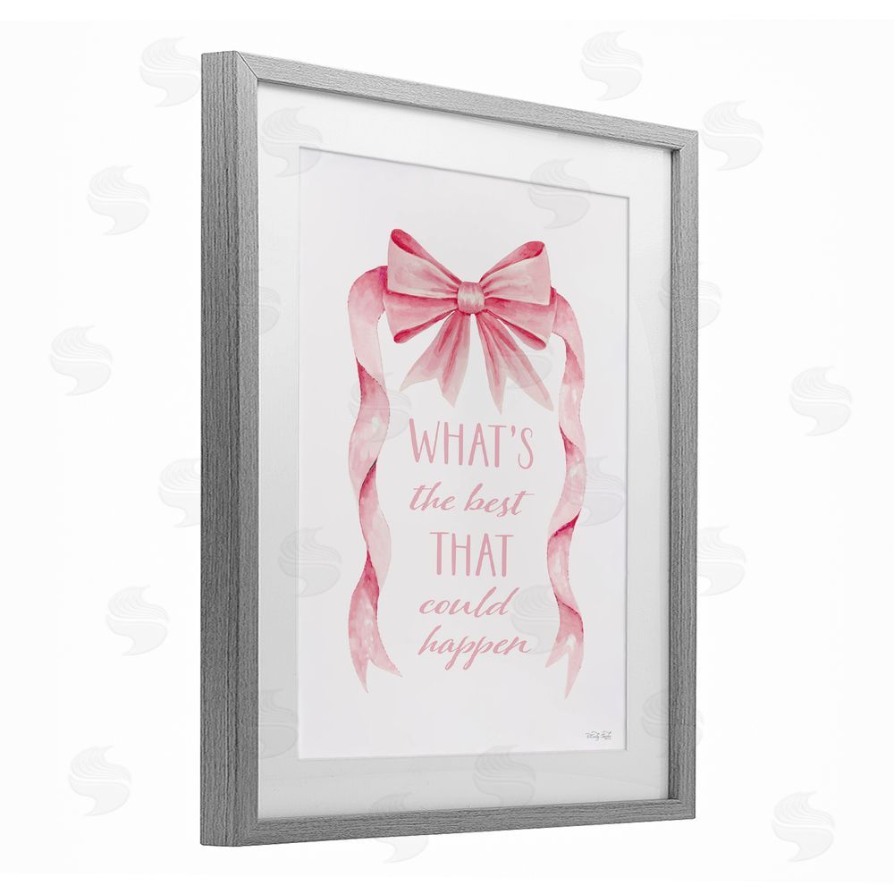 Cindy Jacobs Optimistic Best That Could Happen Gray Framed Print Under Glass Wall Art