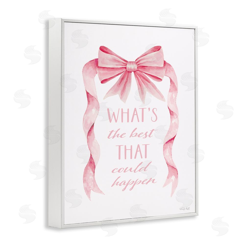 Cindy Jacobs Optimistic Best That Could Happen White Framed Giclee Wall Art Print