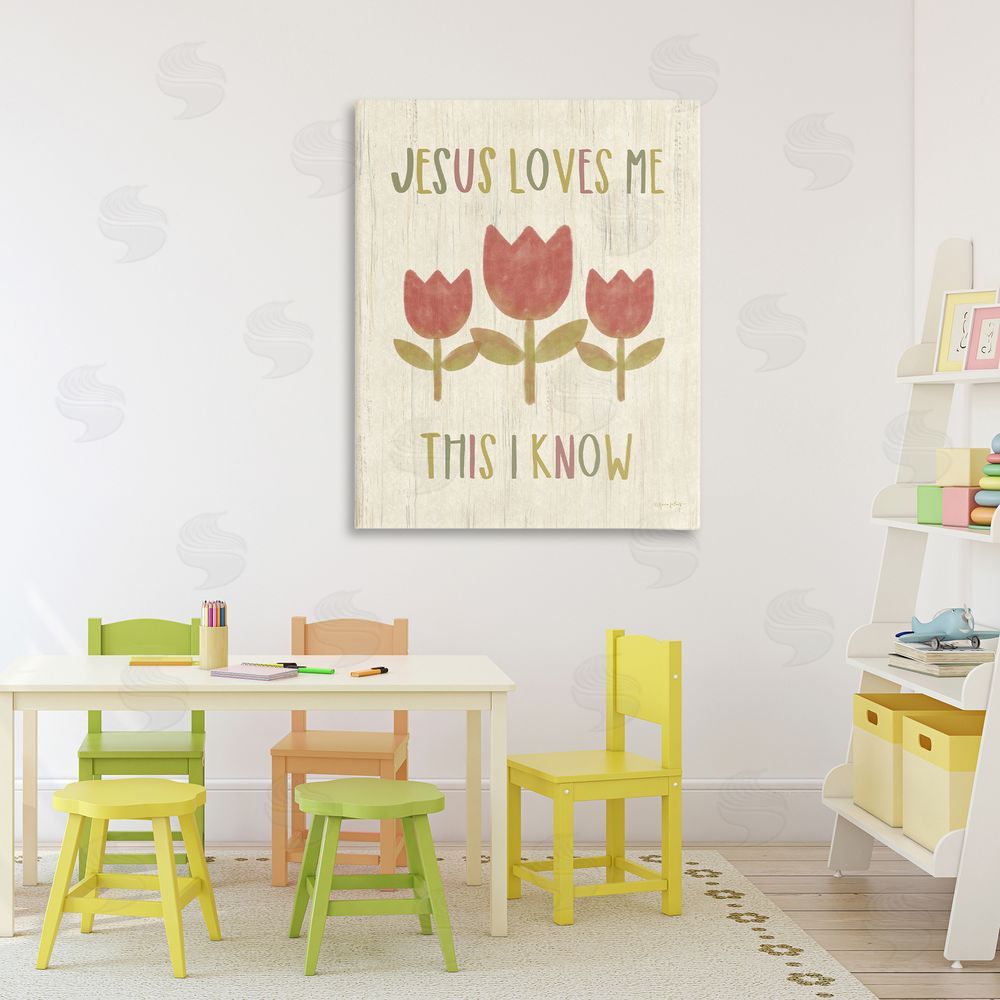 Annie LaPoint Jesus Loves Me This I Know Canvas Wall Art Print in Room