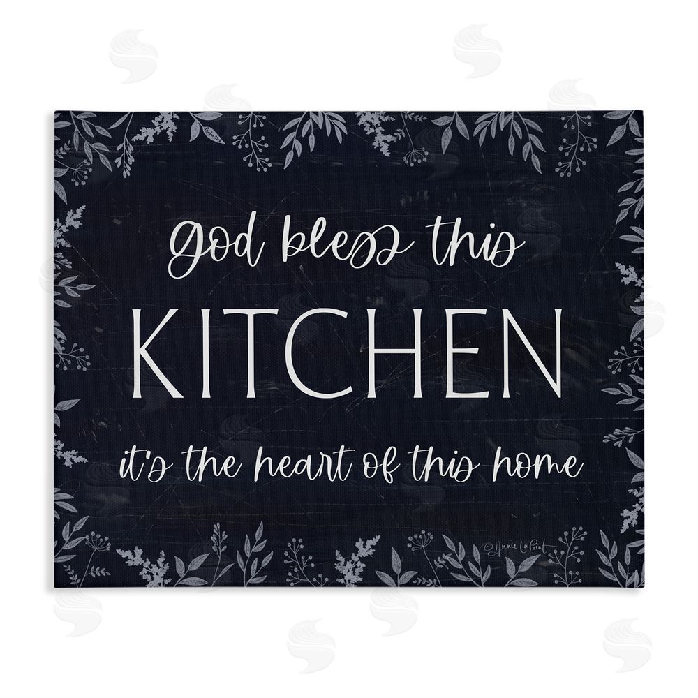 Annie LaPoint Kitchen Heart Of This Home Stretched Canvas Wall Art Print