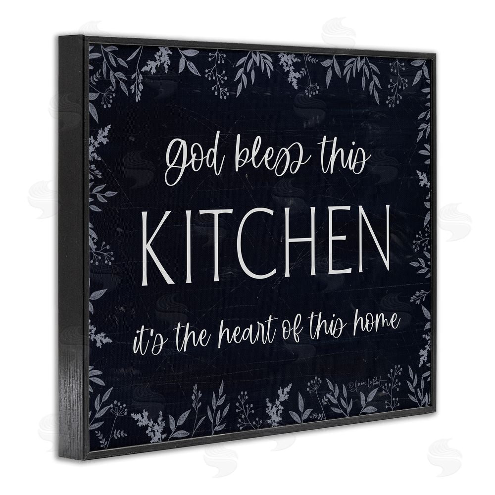 Annie LaPoint Kitchen Heart Of This Home Black Framed Giclee Wall Art Print