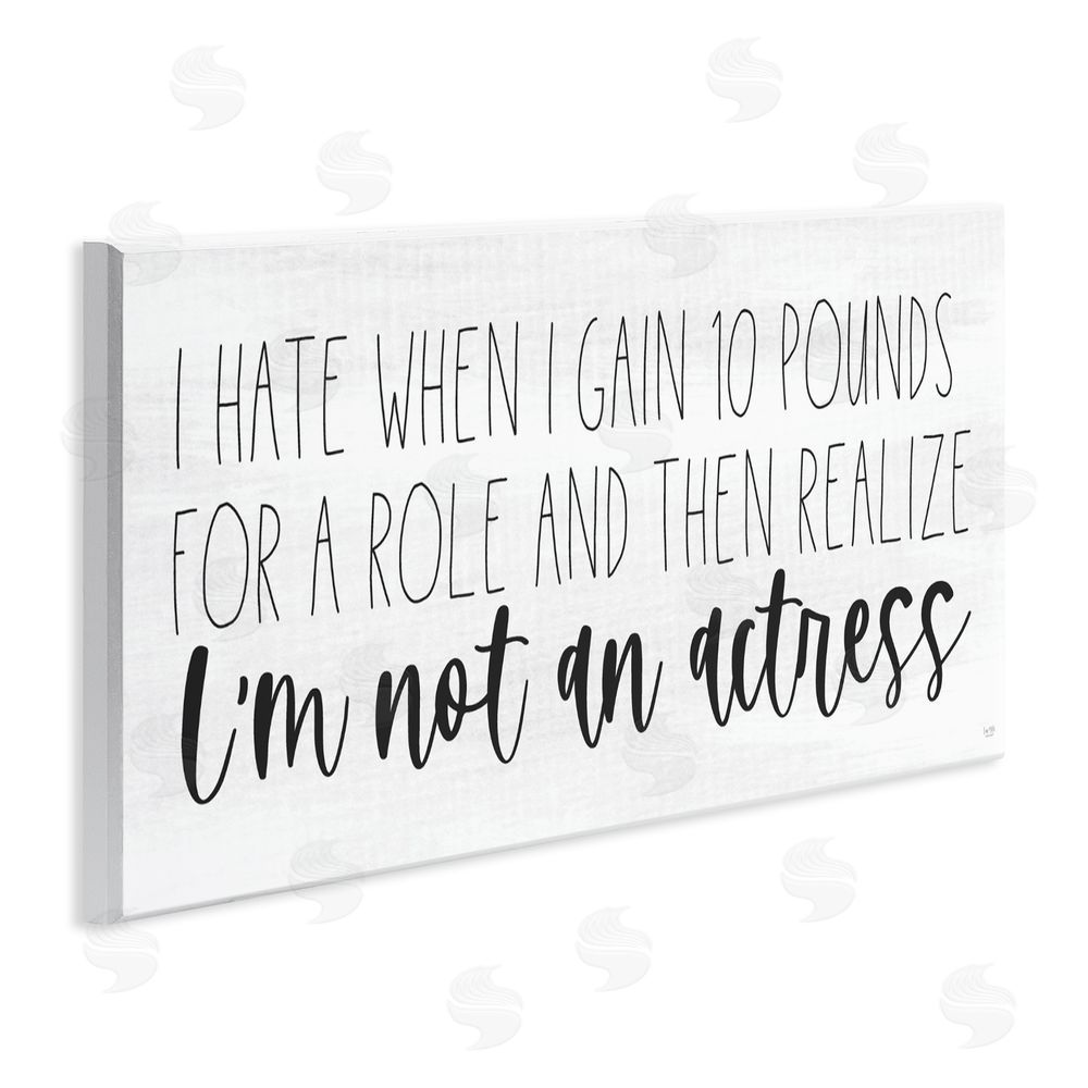 Lux + Me Designs Gaining Weight Humor Wall Plaque Art Print