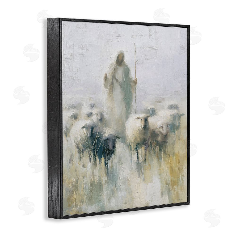 Svetlana Aleynikova The Gentle Guide Shepherd Black Framed Giclee Wall Art Print