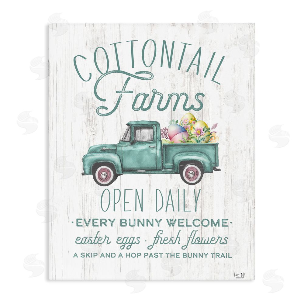 Lux + Me Designs Antique Cottontail Farms Stretched Canvas Wall Art