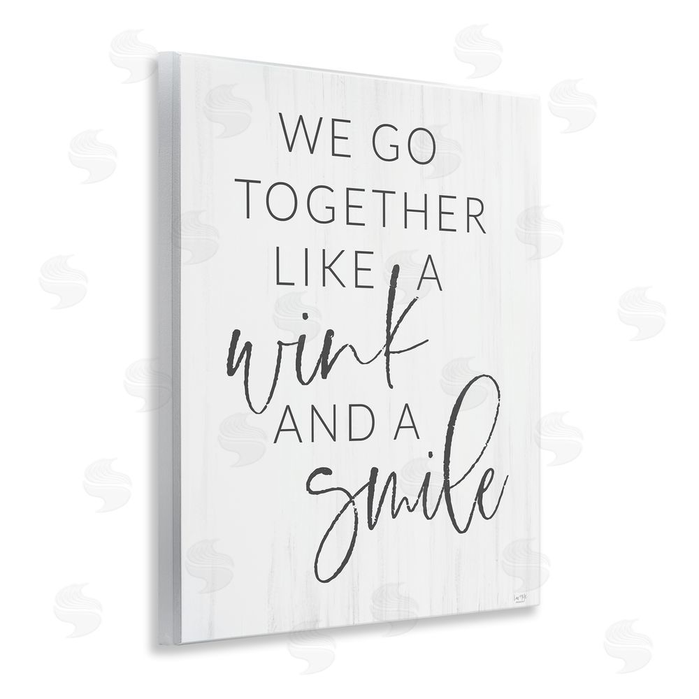 Lux + Me Designs Go Together Like Wink & Smile Wall Plaque Art Print