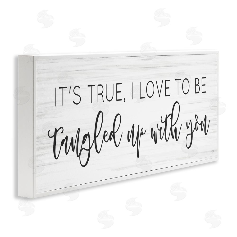Lux + Me Designs Tangled Up With You White Framed Giclee Wall Art Print