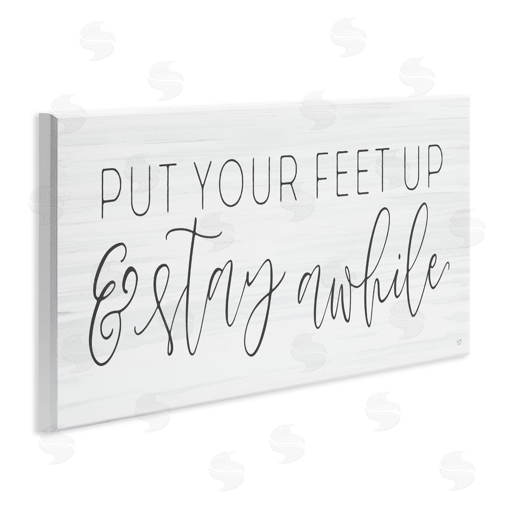 Lux + Me Designs Put Your Feet Up Wall Plaque Art Print