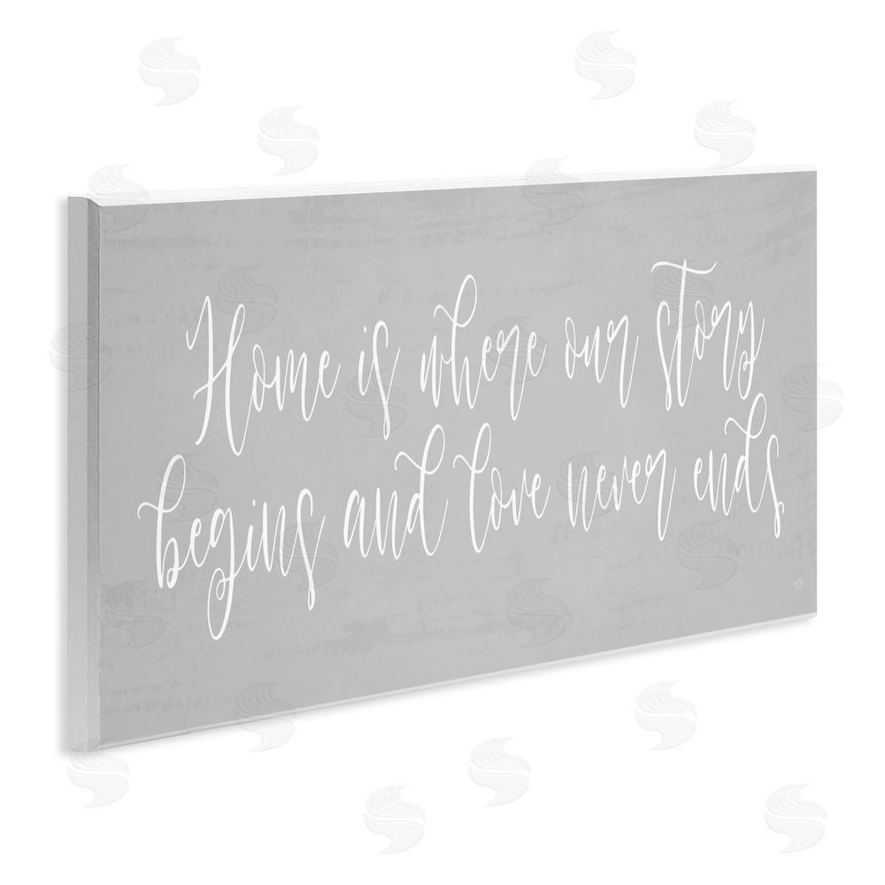 Lux + Me Designs Love Never Ends Sentiment Wall Plaque Art Print