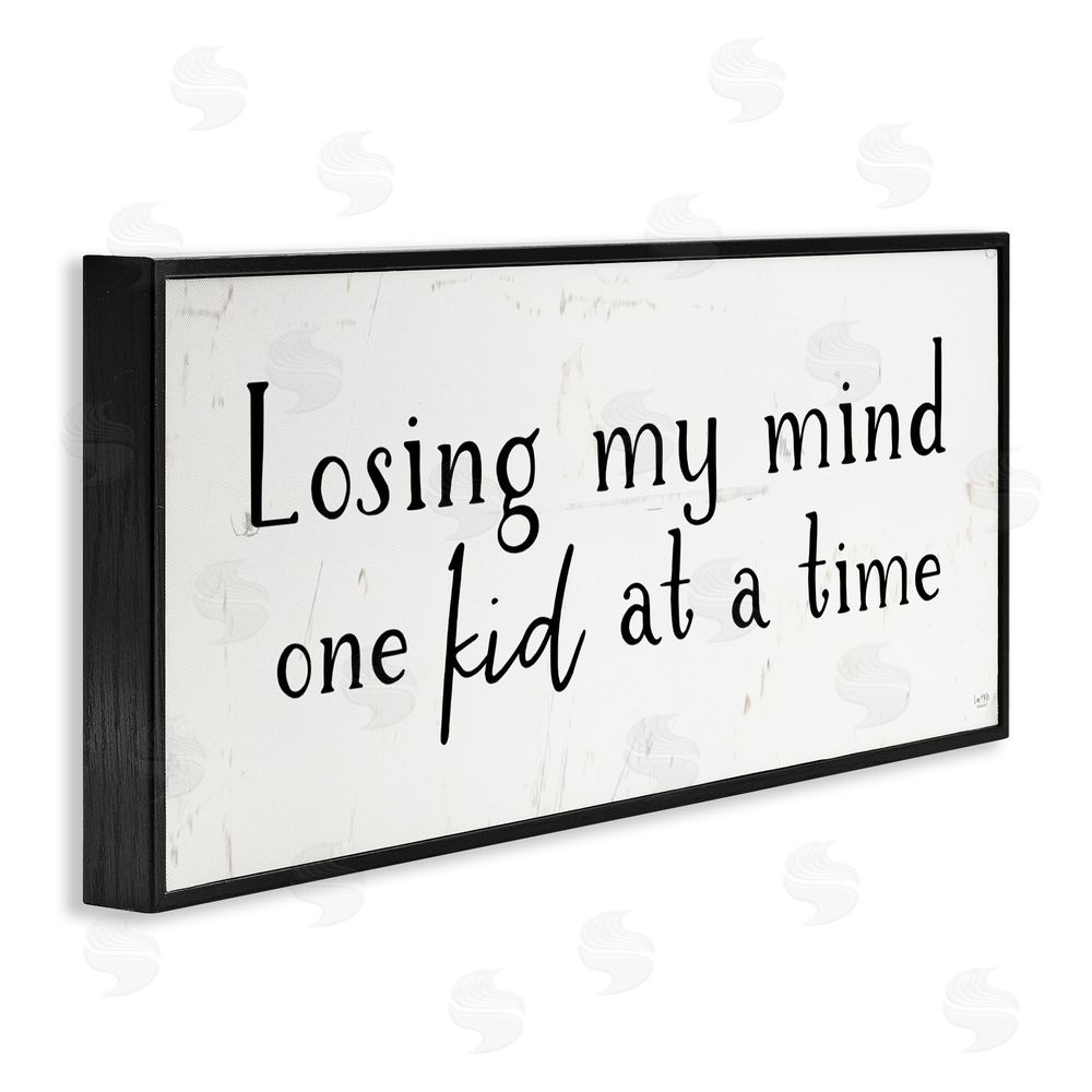 Lux + Me Designs One Kid At A Time Black Framed Giclee Wall Art Print