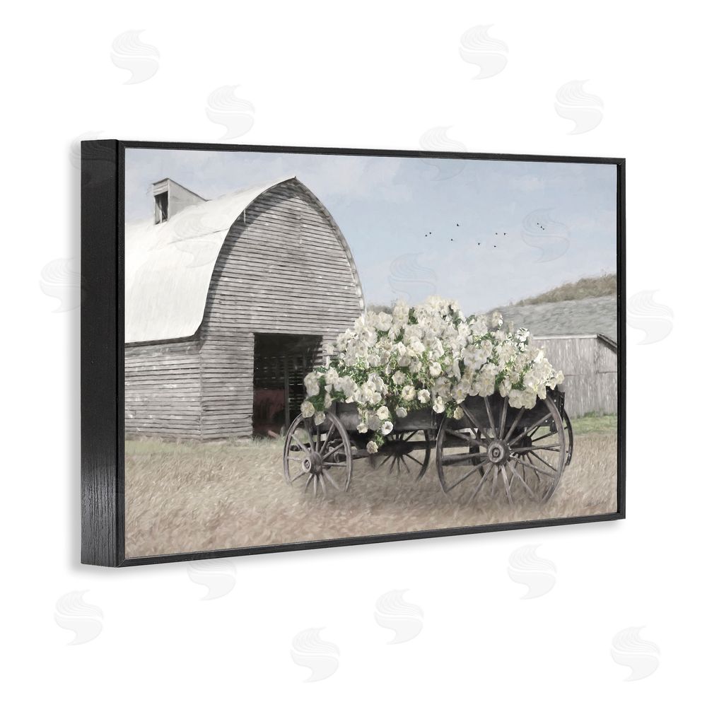 Lori Deiter Wagon Full of Sunshine Black Framed Giclee Wall Art Print