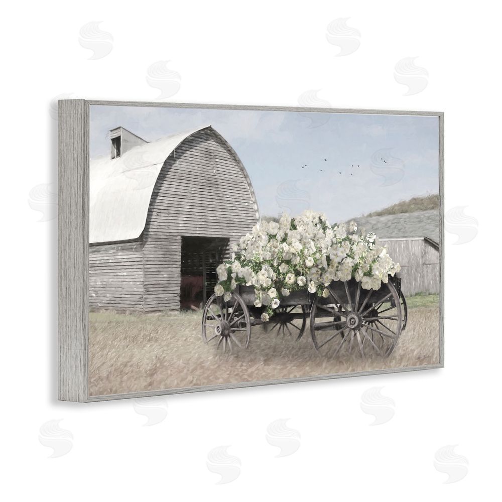 Lori Deiter Wagon Full of Sunshine Gray Framed Giclee Wall Art Print