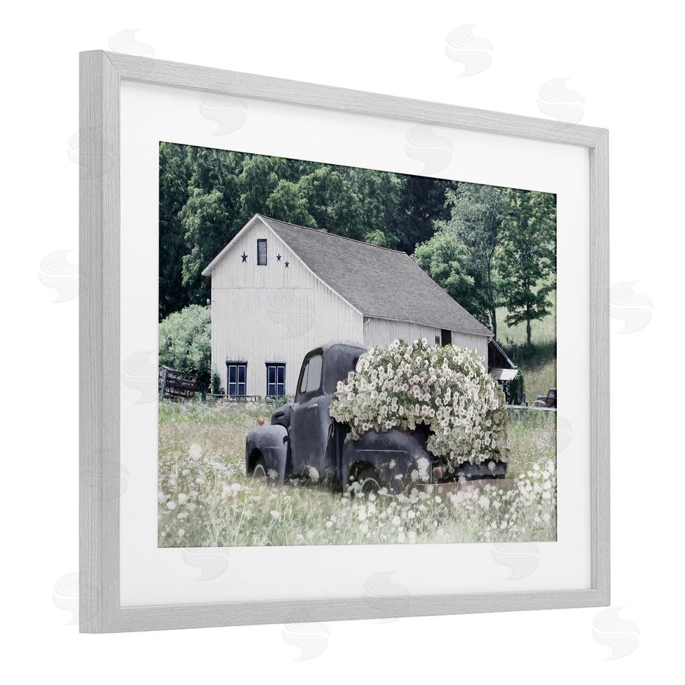 Lori Deiter Bed Full Of Blossoms Gray Framed Print Under Glass Wall Art