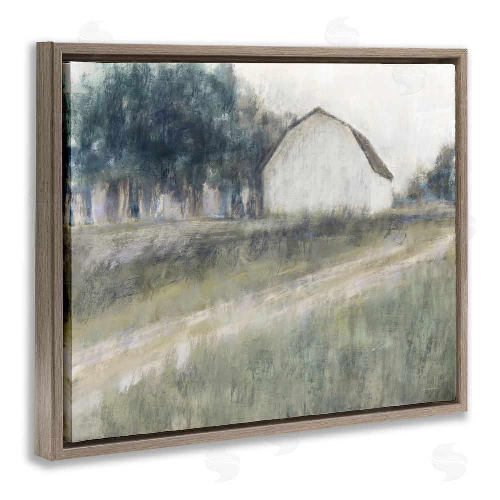 Kamdon Kreations Another Path Abstraction Brown Floating Frame Canvas Wall Art Print