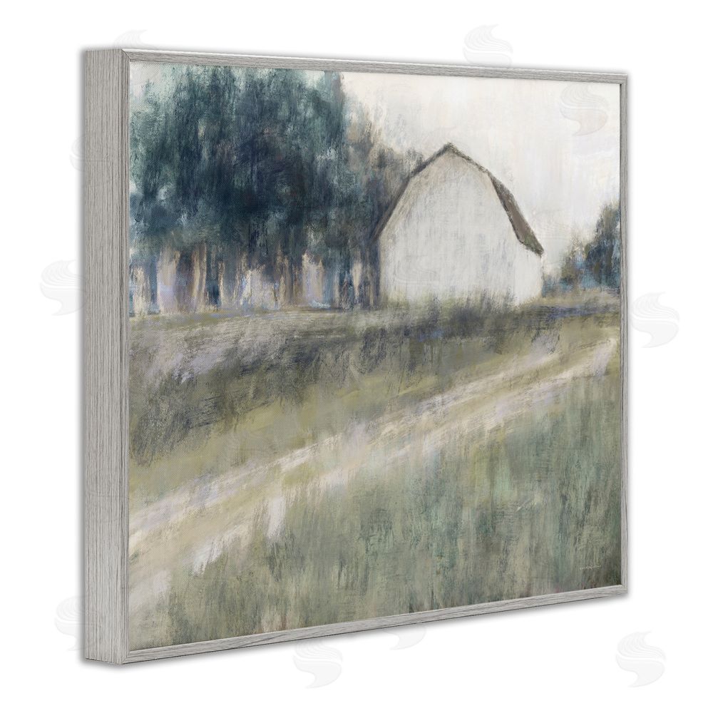 Kamdon Kreations Another Path Abstraction Gray Framed Giclee Wall Art Print