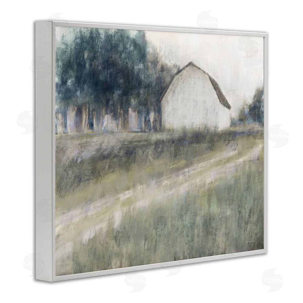 Kamdon Kreations Another Path Abstraction White Framed Giclee Wall Art Print