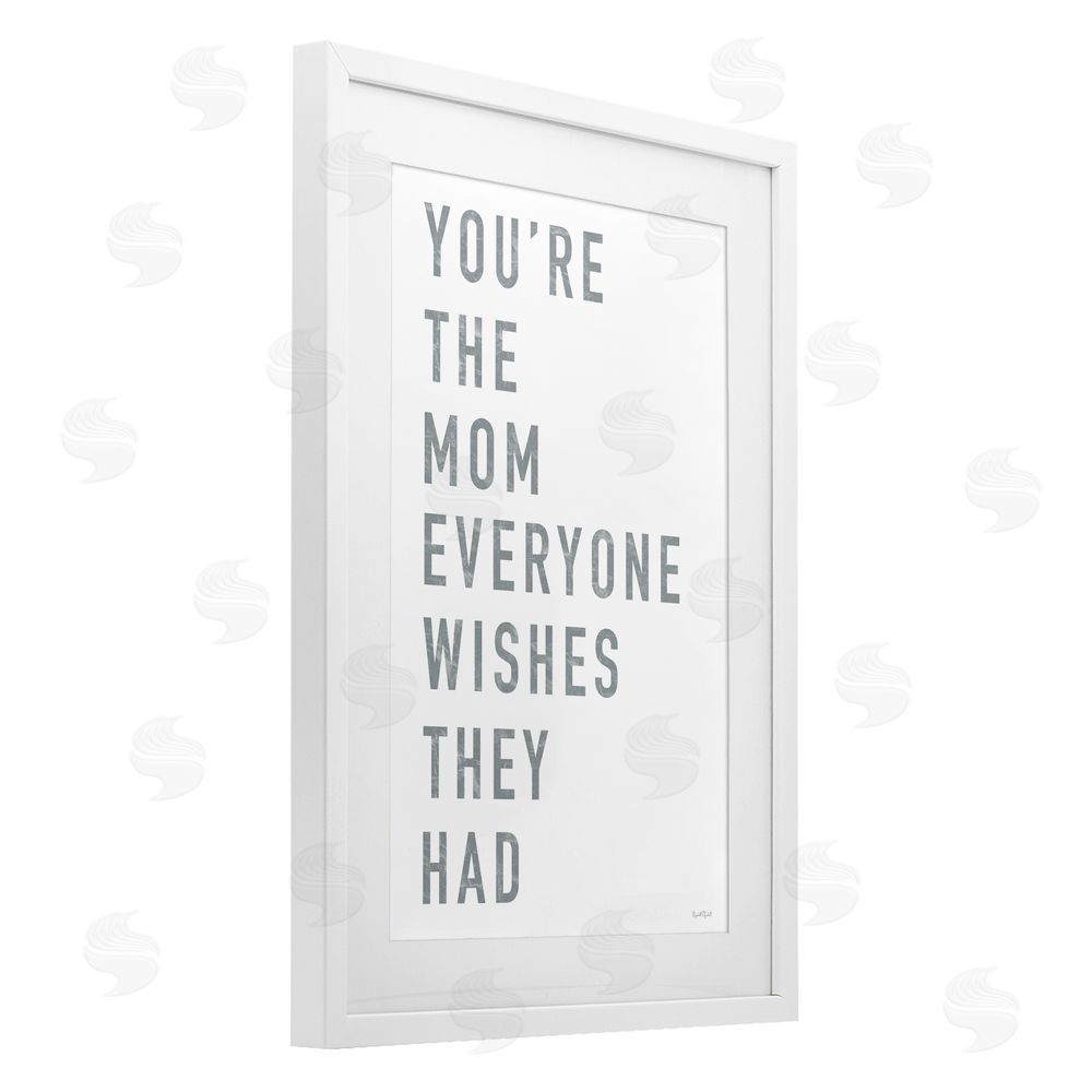 Elizabeth Tyndall Mother Appreciation Quote White Framed Print Under Glass Wall Art