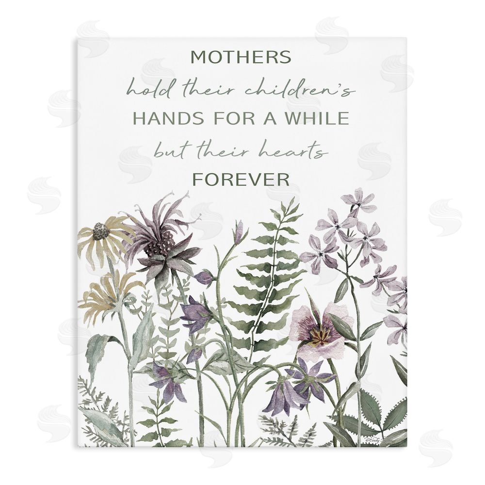 Cindy Jacobs Mother's Hold Parenting Sentiment Stretched Canvas Wall Art Print