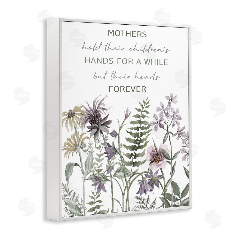 Cindy Jacobs Mother's Hold Parenting Sentiment White Framed Giclee Wall Art Print