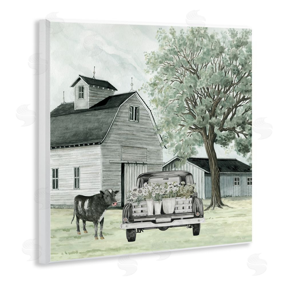 Cindy Jacobs Buttercup's Flowers on Farm Wall Plaque Art Print