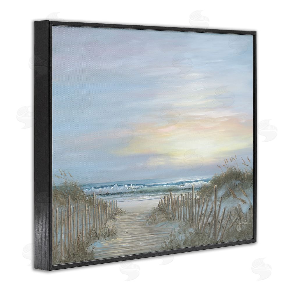 Georgia Janisse Serenity Path Sunset Black Framed Giclee Wall Art Print