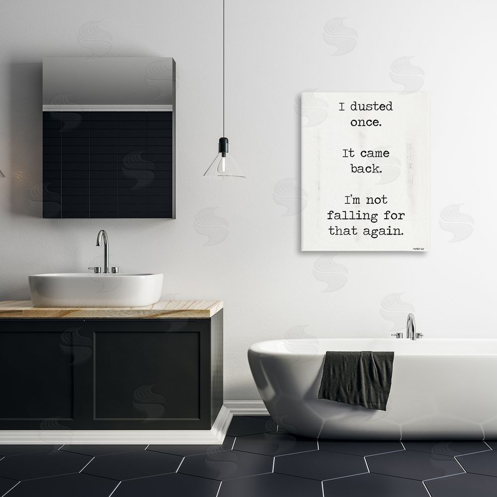 Imperfect Dust Dusted Once It Came Back Stretched Canvas Wall Art Print in Room