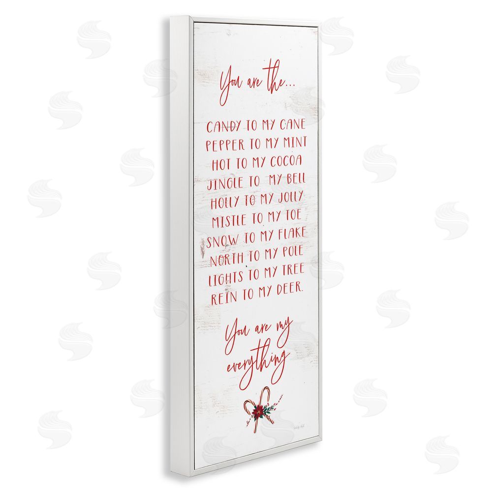 Cindy Jacobs My Everything Holiday Romance White Framed Giclee Print Wall Art