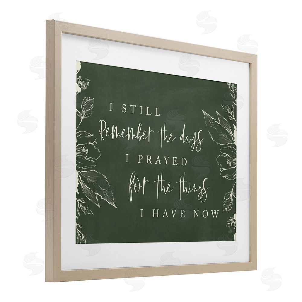 Lux + Me Designs Prayed For What I Have Now Brown Framed Print Under Glass Wall Art