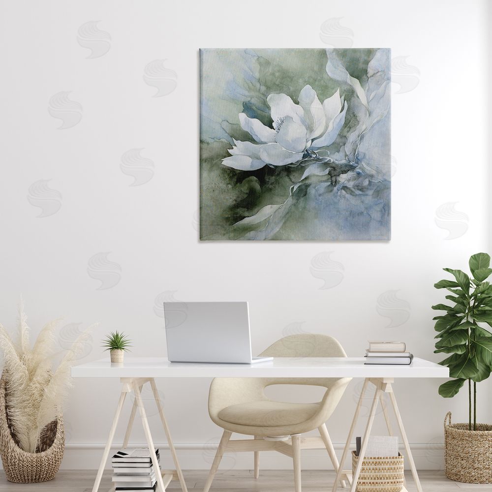 Svetlana Aleynikova Fluid Whimsical Flower Canvas Wall Art Print in Room