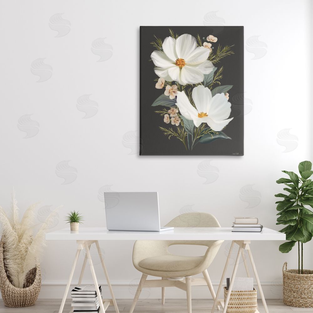 House Fenway Old Lace Cosmos Canvas Wall Art Print in Room