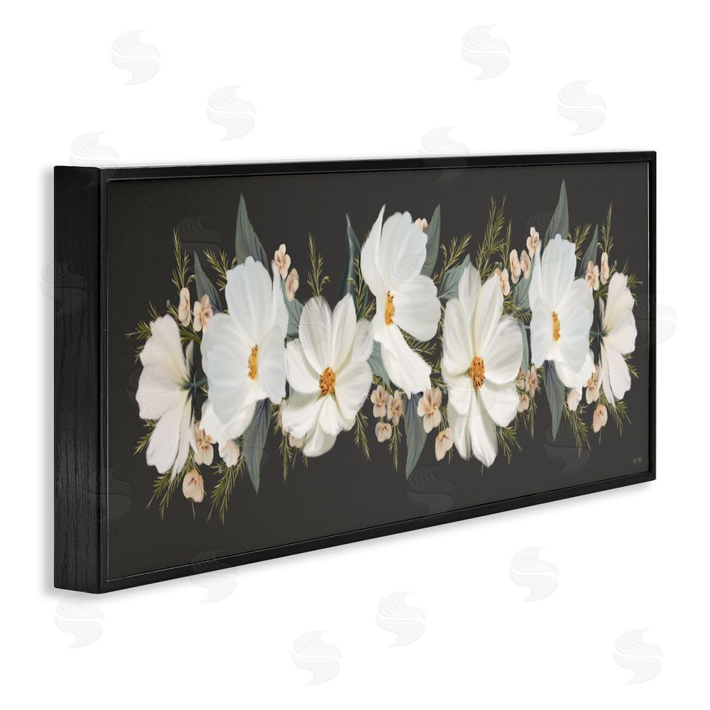 House Fenway Line Of Lace Cosmos Black Framed Giclee Wall Art Print