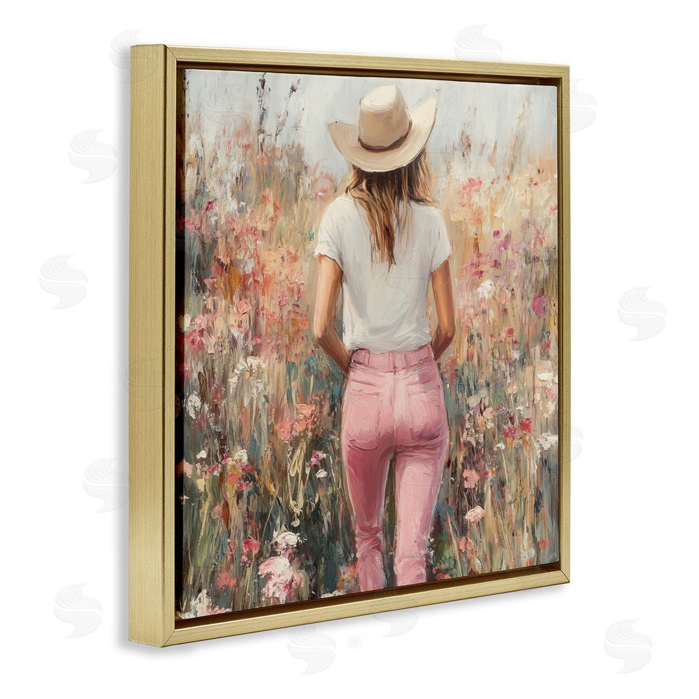Heidi Kuntz Moment Of Peace Gold Floating Frame Canvas Wall Art Print